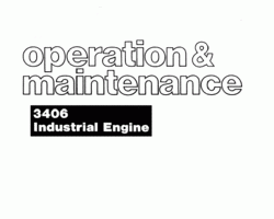 Operator's Manual for New Holland Engines model 3406