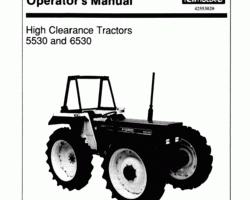 Operator's Manual for New Holland Tractors model 6530