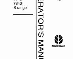 Operator's Manual for New Holland Tractors model 5640