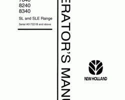 Operator's Manual for New Holland Tractors model 5640