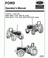 Operator's Manual for FORD Tractors model 40