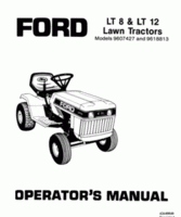 Operator's Manual for FORD Tractors model LT12