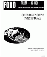 Operator's Manual for FORD Tractors model 80