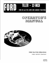 Operator's Manual for FORD Tractors model 32