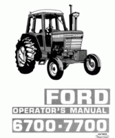 Operator's Manual for FORD Tractors model 7700