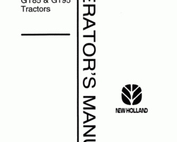 Operator's Manual for New Holland Tractors model 75