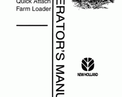 Operator's Manual for New Holland Tractors model 8240