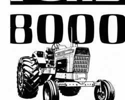 Operator's Manual for New Holland Tractors model 8000