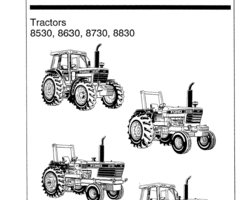 Operator's Manual for New Holland Tractors model 8630