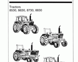 Operator's Manual for New Holland Tractors model 8730