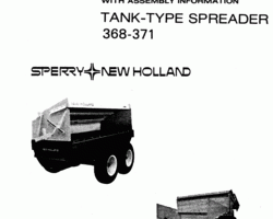 Operator's Manual for New Holland Spreaders model 371