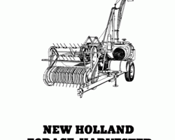 Operator's Manual for New Holland Harvesting equipment model 600