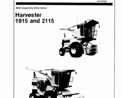 Operator's Manual for New Holland Harvesting equipment model 2115