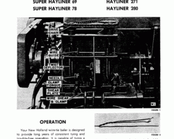 Operator's Manual for New Holland Balers model 178