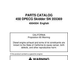 Parts Catalogs for Timberjack model 450 Skidders