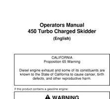 Operators Manuals for Timberjack Series model 450 Skidders