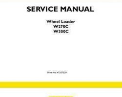 New Holland CE Wheel loaders model W300C Tier 2 Service Manual