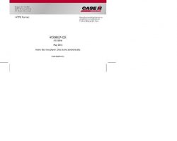 Operator's Manual on CD for Case IH Sprayers model 3330
