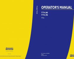 Operator's Manual for New Holland Tractors model TT4.80