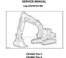 Case Excavators model CX180C Service Manual