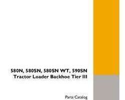 Parts Catalog for Case Loader backhoes model 580SN WT