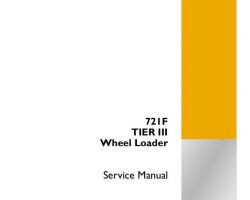 Case Wheel loaders model 721F Service Manual