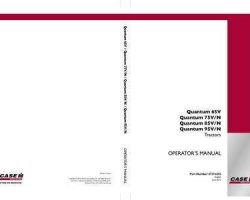 Operator's Manual for Case IH Tractors model Quantum 85V