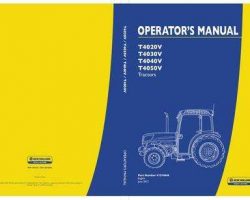 Operator's Manual for New Holland Tractors model T4030V