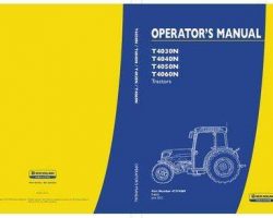 Operator's Manual for New Holland Tractors model T4060N