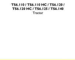 Service Manual for New Holland Tractors model TS6.125