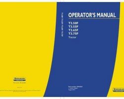 Operator's Manual for New Holland Tractors model T3.55F