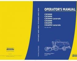Operator's Manual for New Holland Combine model CX6090