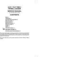 Case Wheel loaders model 721F Electrical Wiring Diagram Manual