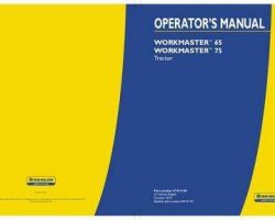 Operator's Manual for New Holland Tractors model Workmaster 75
