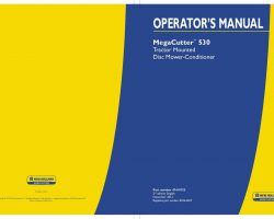 Operator's Manual for New Holland Tractors model MegaCutter 530