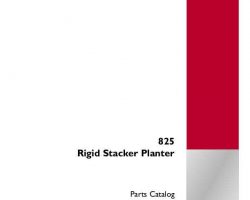 Parts Catalog for Case IH Planter model 825