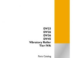 Parts Catalog for Case Compactors model DV23