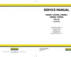 Electrical Wiring Diagram Manual for New Holland Combine model CR9090