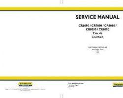 Electrical Wiring Diagram Manual for New Holland Combine model CR6090