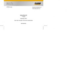 Service Manual on CD for Case Loader backhoes model 570NXT