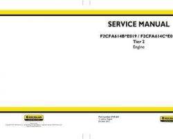 Service Manual for New Holland Engines model F2CFA614C*E019