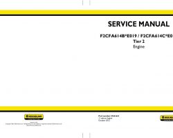 Service Manual for New Holland Engines model F2CFA614B*E019