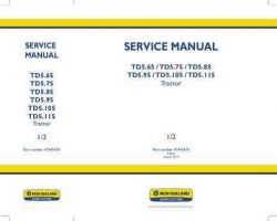 Service Manual for New Holland Tractors model TD5.75