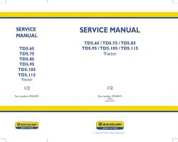 Service Manual for New Holland Tractors model TD5.65