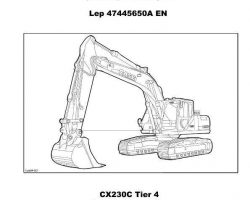Case Excavators model CX230C Service Manual