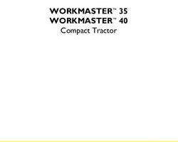 Service Manual for New Holland Tractors model Workmaster 40