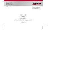 Operator's Manual on CD for Case IH Planter model Twin-Row 825A3PM