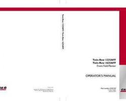 Operator's Manual for Case IH Planter model Twin-Row 1625AFF