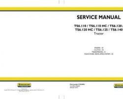 Engine Service Manual for New Holland Tractors model TS6.120
