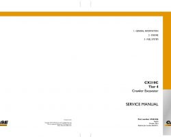 Case Excavators model CX210C Service Manual